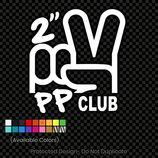 2 Inch PP Club Decal