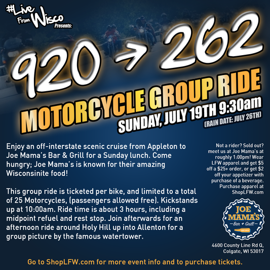 920 to 262 Motorcycle Group Ride