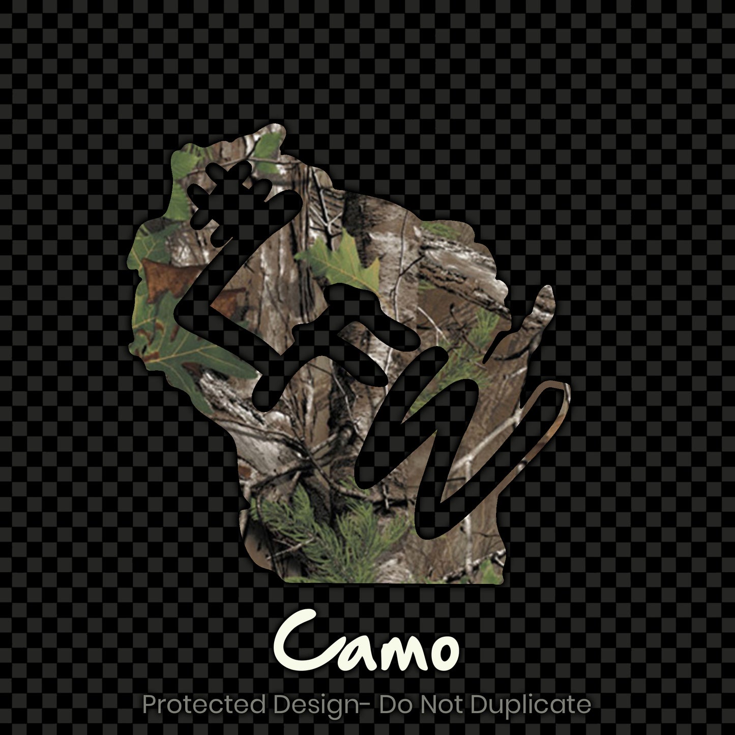 Full Color Inverted State Logo Decal