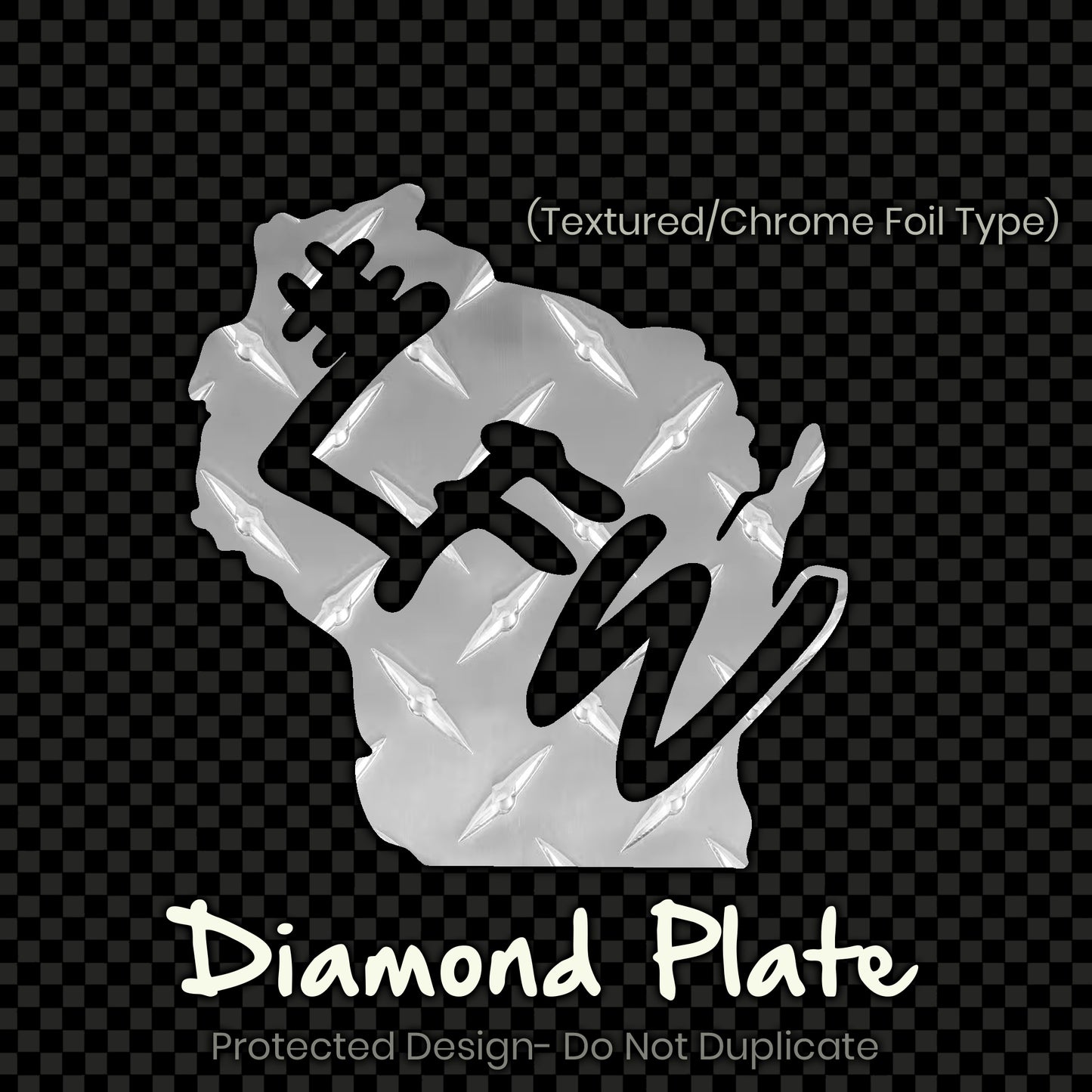 Full Color Inverted State Logo Decal