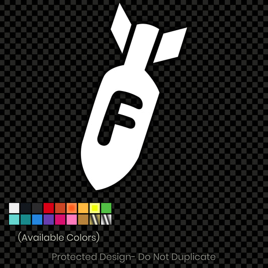 F Bomb Decal