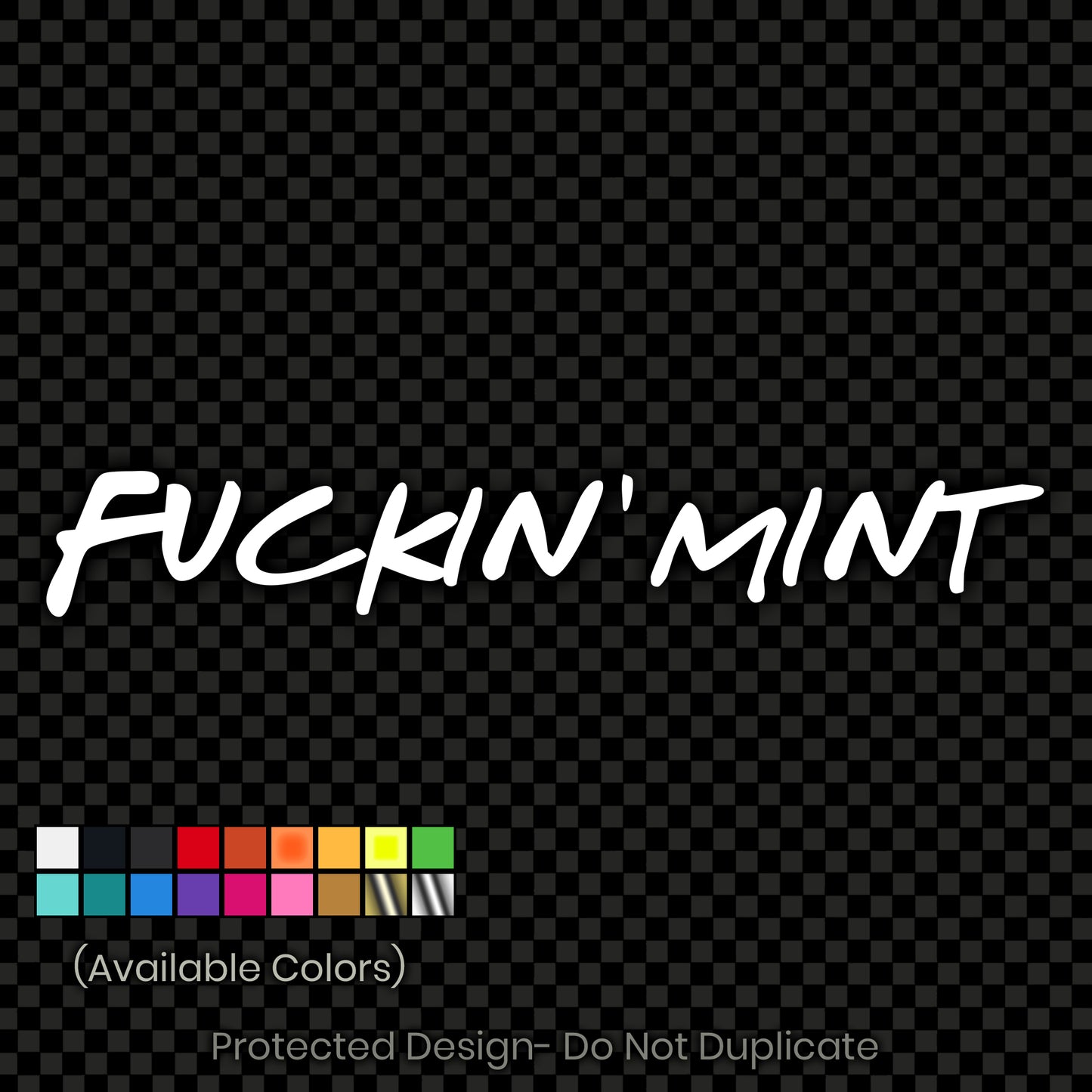F-in' Mint Decal