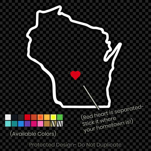 Wisconsin Hometown Decal