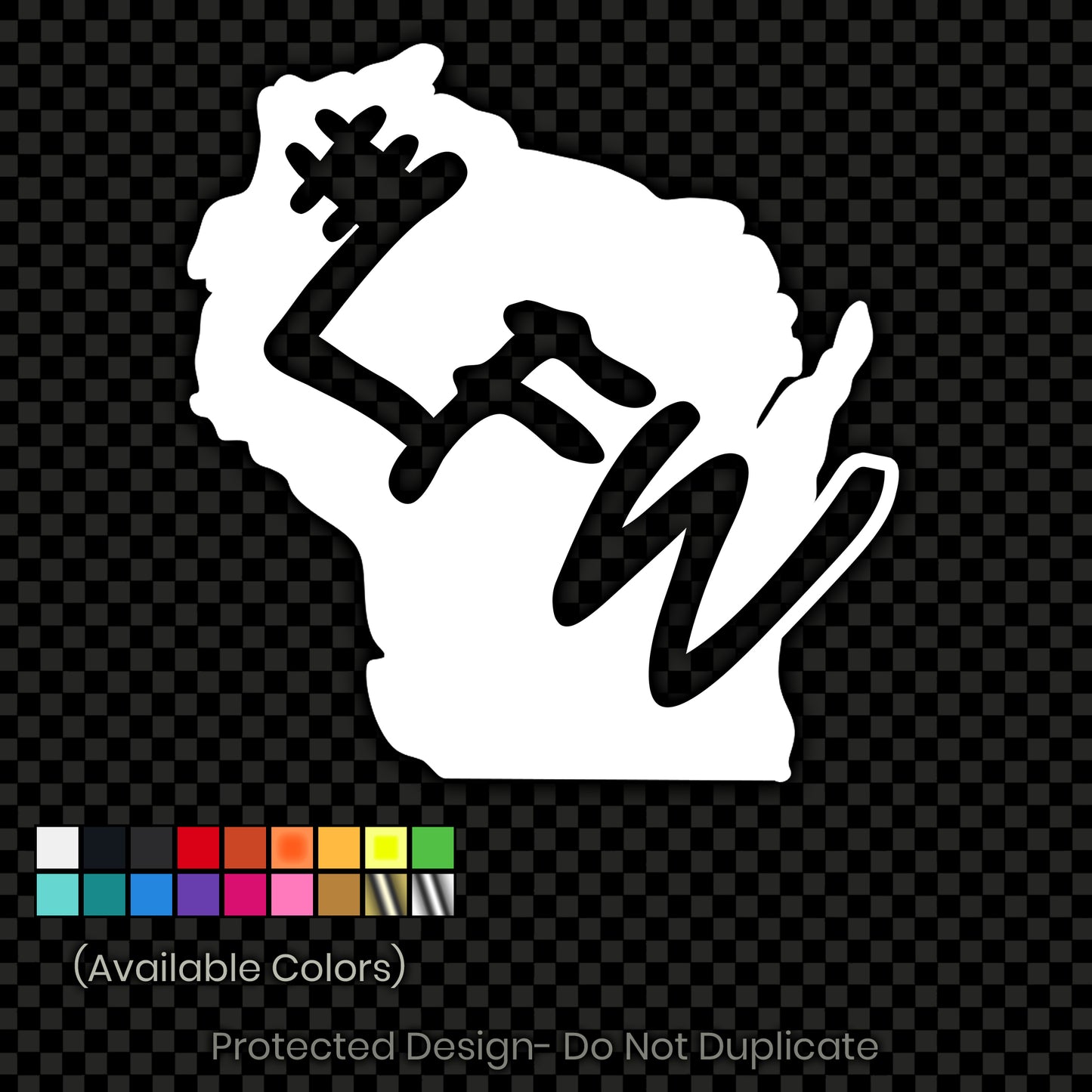 Inverted State Logo Decal