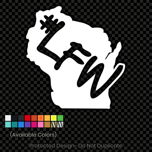 Inverted State Logo Decal