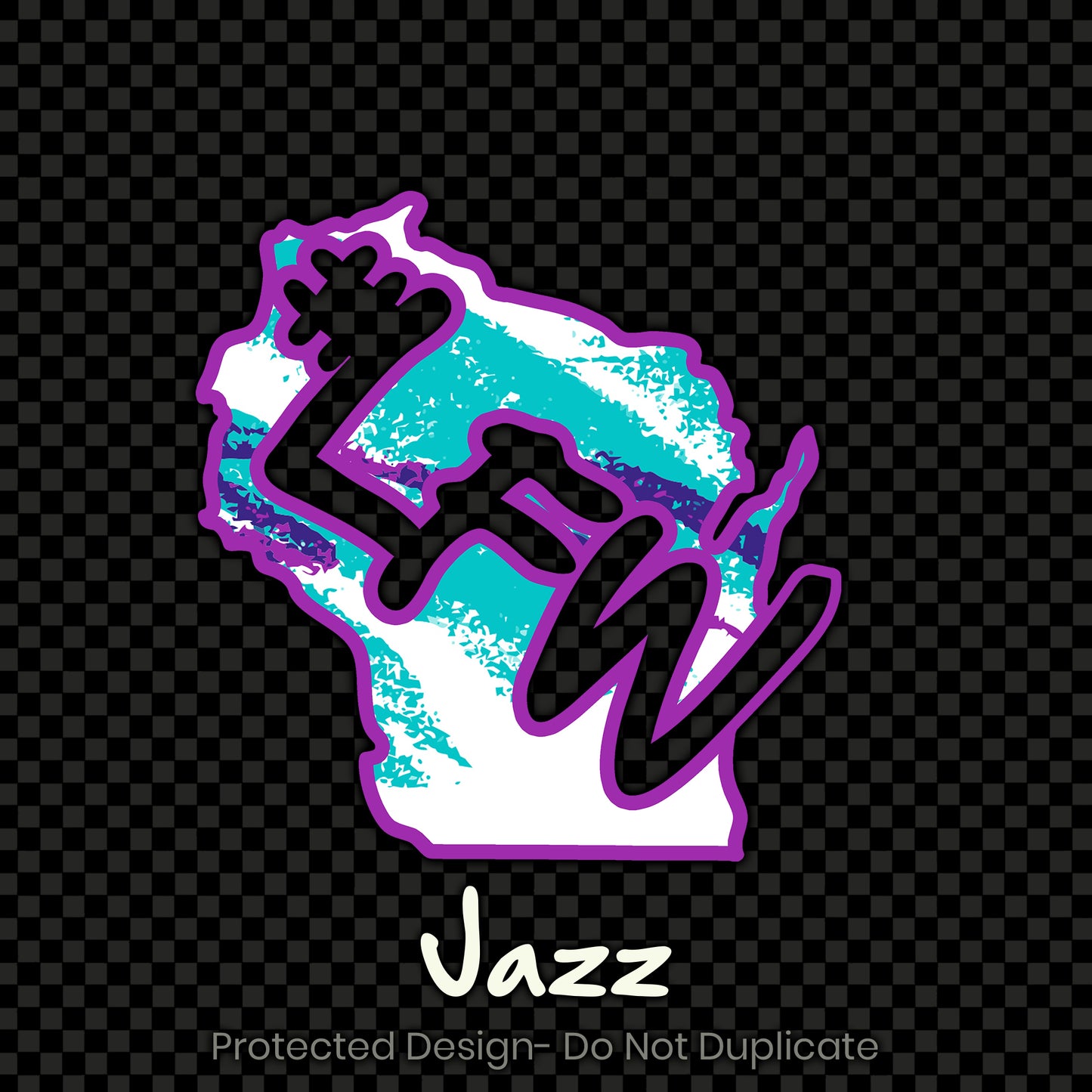Full Color Inverted State Logo Decal