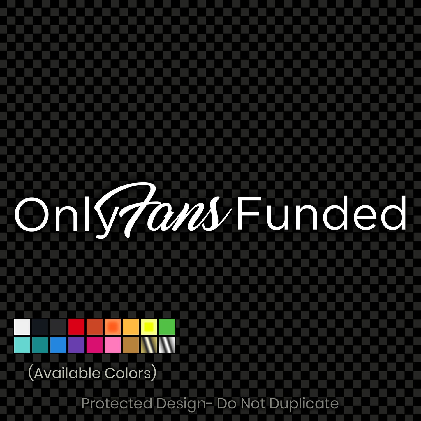OF Funded Decal