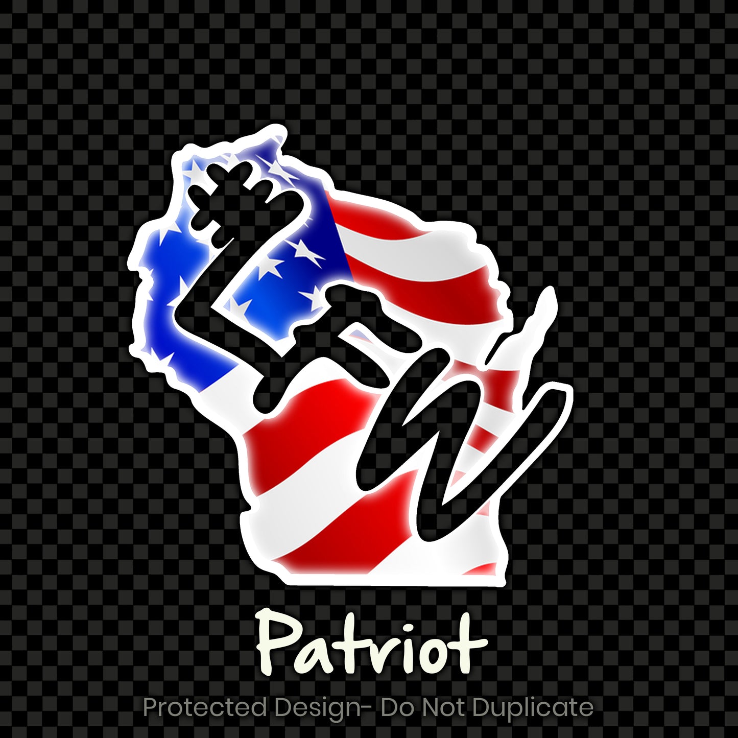 Full Color Inverted State Logo Decal