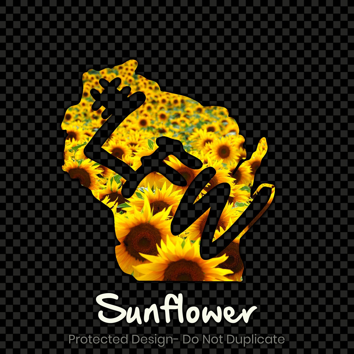 Full Color Inverted State Logo Decal