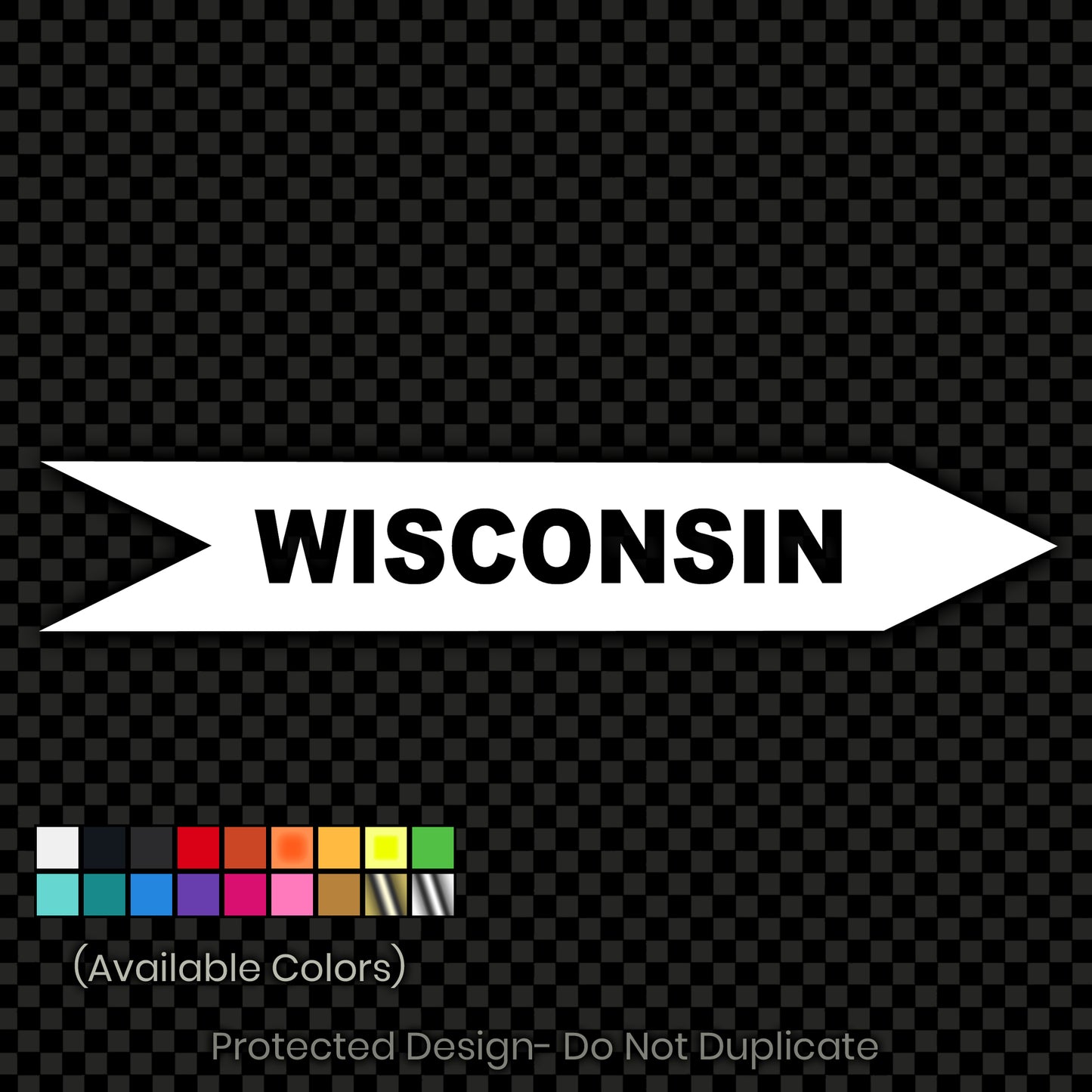 WI Trail Sign Decal