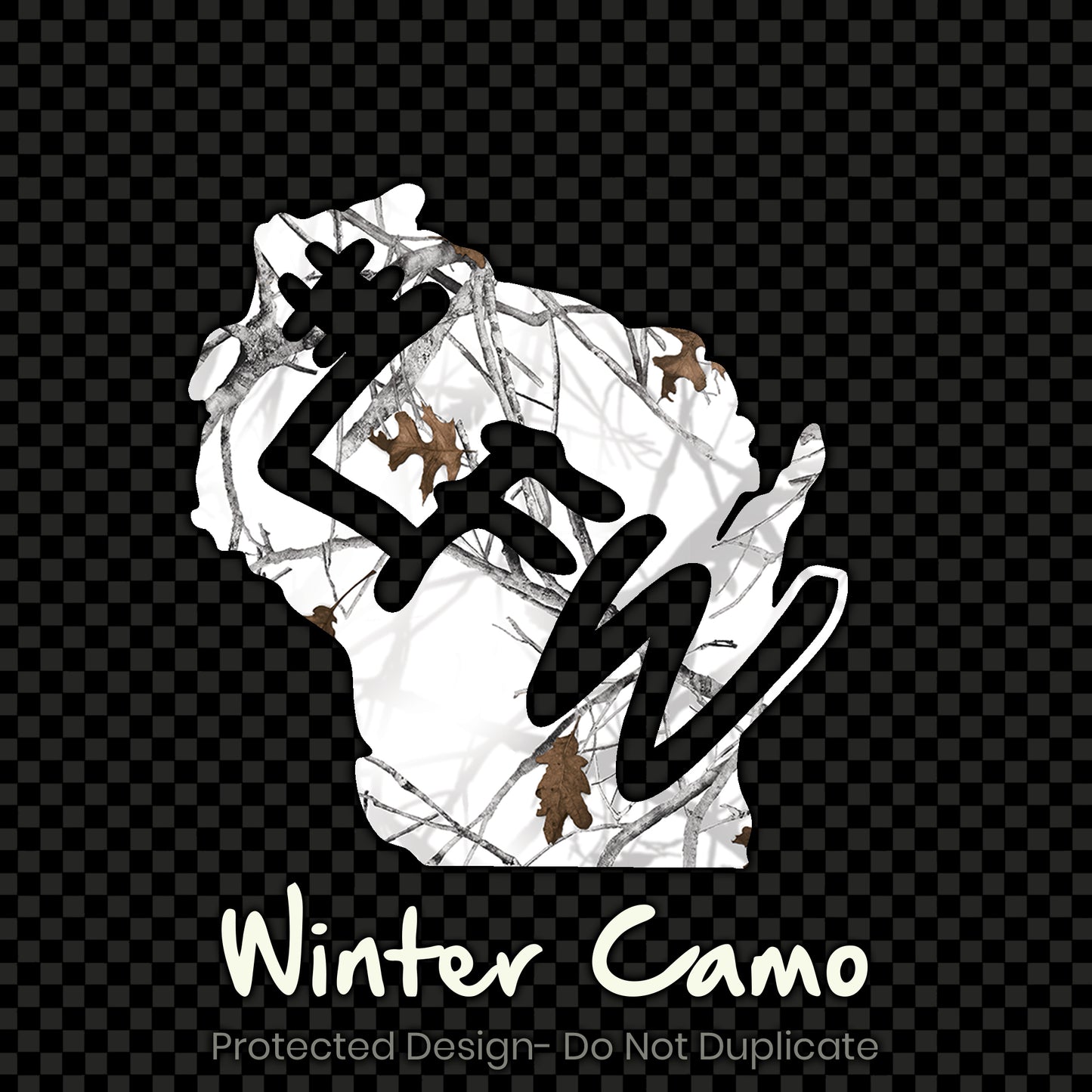 Full Color Inverted State Logo Decal