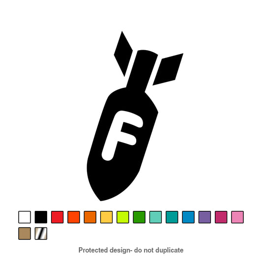 F Bomb Decal